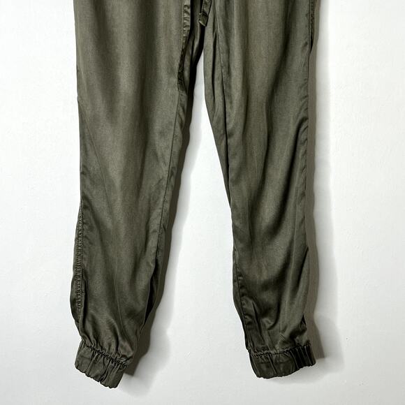 C & C California 100% Lyocell Pull On Jogger Pants Green Womens XS - Picture 4 of 9